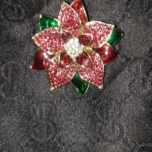 Tri color women's christmas pendant